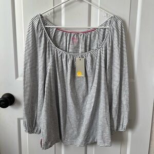 NWT Boden Blouson Square Neck Top